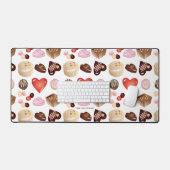 Peace Love Chocolate Candy Coeur Motif (Clavier et souris)