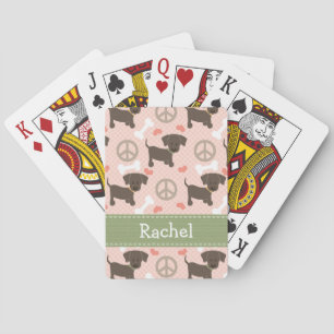 Peace Love Chocolate Lab Speelkaarten