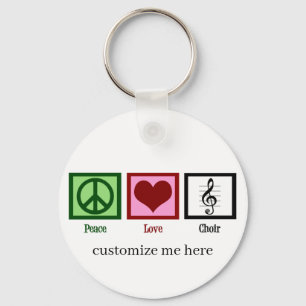 Peace Love Choir Sleutelhanger