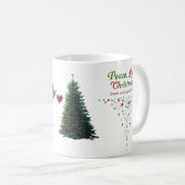 Peace Love Christmas Classic Mug – Simple Words (Devant droit)