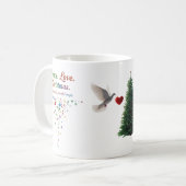 Peace Love Christmas Classic Mug – Simple Words (Devant gauche)