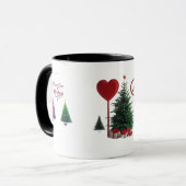 Peace Love Christmas Combo Mug – Vibrant Holiday  Mok (Voorkant links)