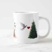 Peace Love Christmas Dove Mug – Specialty Jumbo (Droite)