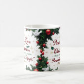 Peace Love Christmas Two-Tone Mug  (Centre)