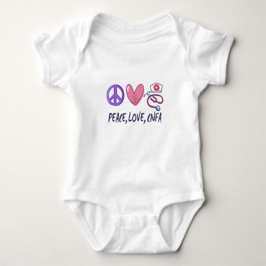Peace Love CNFA Nurse Romper (Voorkant)