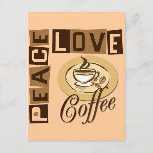 PEACE LOVE COFFEE BRIEFKAART