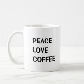 Peace Love Coffee Koffiemok (Links)
