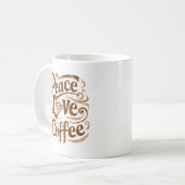 Peace Love Coffee Mugs (Devant gauche)