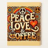 Peace, Love & Coffee Retro Planner (Achterkant)