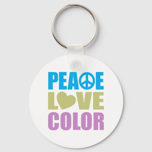 Peace Love Color Sleutelhanger (Voorkant)