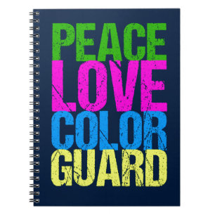 Peace Love Colour Guard Notitieboek