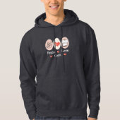 Peace Love Cook Hooded Sweatshirt (Voorkant)