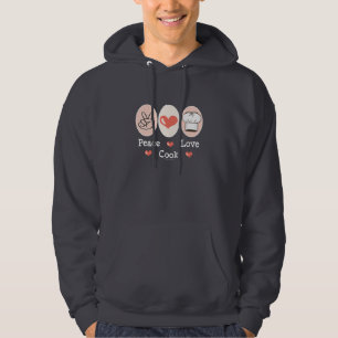 Peace Love Cook Hooded Sweatshirt