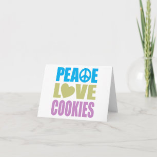 Peace Love Cookies Kaart
