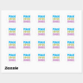 Peace Love Cookies Ronde Sticker (Vel)
