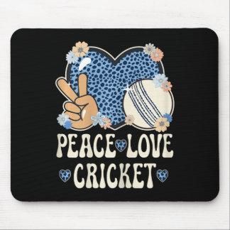 Peace Love Cricket Lover Outfit Cheetah Print Wome Muismat