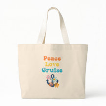 Peace Love Cruise Grand Sac fourre-tout