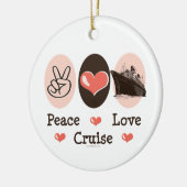 Peace Love Cruise Ornament (Links)