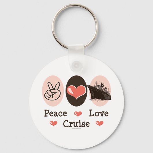Peace Love Cruise Sleutelhanger (Voorkant)