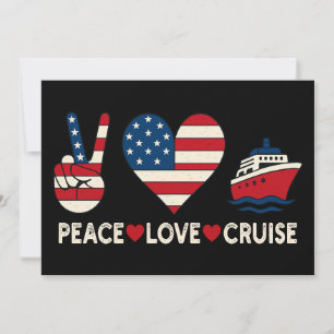Peace Love Cruise Verenigde Staten Vakantie Vibes Kaart
