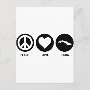 Peace Love Cuba Briefkaart