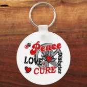 Peace Love Cure 2 Diabetes Sleutelhanger (Voorkant)
