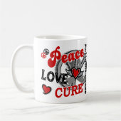 Peace Love Cure 2 Parkinson's Disease Koffiemok (Links)