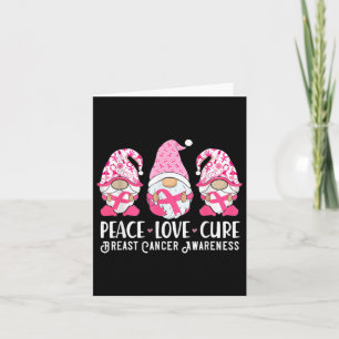 Peace Love Cure Breast Cancer Awareness Warrior Pi Kaart
