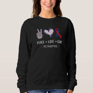 Peace Love Cure Chd Heart Disease Awareness Mannen Trui