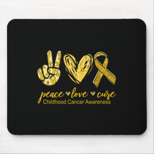 Peace Love Cure Childhood Cancer Awareness Muismat