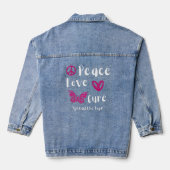 Peace Love Cure Denim Jas Denim Jacket (Achterkant)