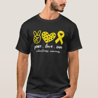 Peace Love Cure Endometriosis Awareness Month For T-shirt
