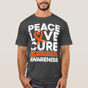 Peace Love Cure Leukemia Awareness 1 T-shirt