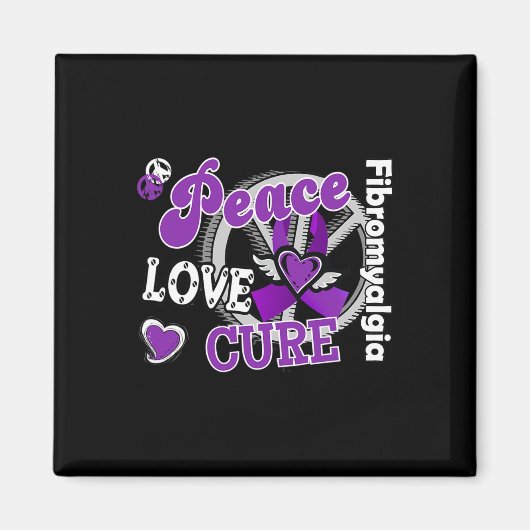 Peace Love Cure Magneet (Voorkant)