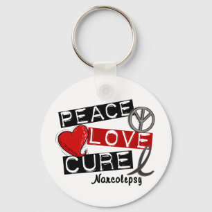 PEACE LOVE CURE NARCOLEPSY SLEUTELHANGER