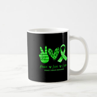 Peace Love Cure Nierziekte Bewustzijn 3 Koffiemok