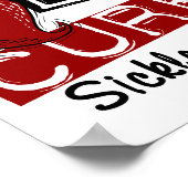 Peace Love Cure Sickle Cell Disease Poster (Hoek)