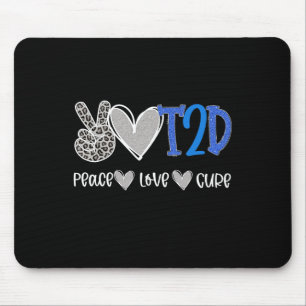 Peace Love Cure Type Two Diabetes awareness T2D Muismat
