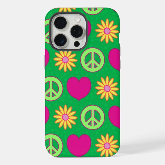 Peace Love Daisies iPhone Hoesje (Achterkant)