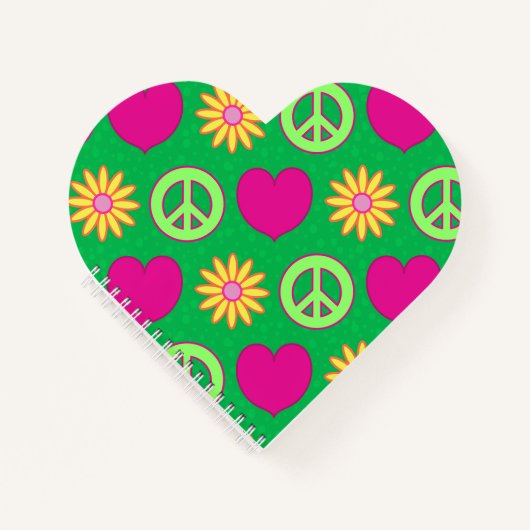 Peace Love Daisies Notitieboek (Voorkant)