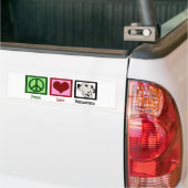 Peace Love Dalmatians Bumpersticker (Op Truck)