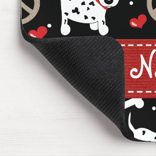 Peace Love Dalmatians Mousepad Muismat (Hoek)