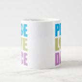 Peace Love Dance Extra Grote Mok (Voorkant)