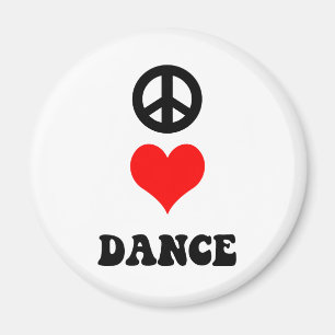 Peace Love Dance Magneet