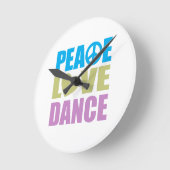 Peace Love Dance Ronde Klok (Hoek)