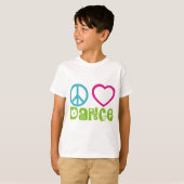 Peace Love Dance T-shirt (Voorkant volledig)
