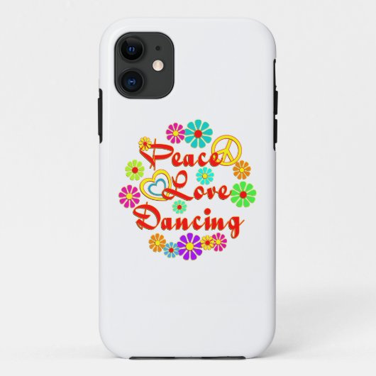 PEACE LOVE Dancing Case-Mate iPhone Case (Achterkant)