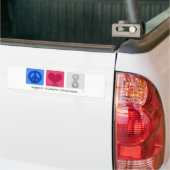 Peace Love Diabetes Bumpersticker (Op Truck)