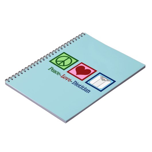 Peace Love Dietitian Notitieboek (Linkerzijde)