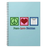 Peace Love Dietitian Notitieboek (Voorkant)